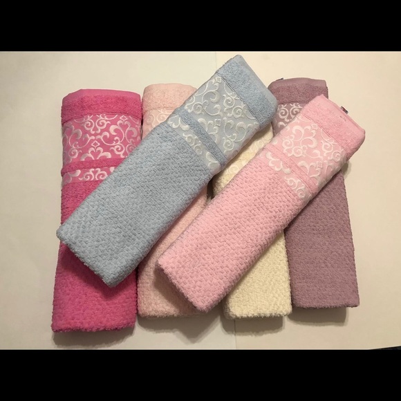 Luxury Cotton Embroidered Turkish Hand Towel - Picture 5 of 6
